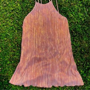 Metallic Rose Gold Party Dress!